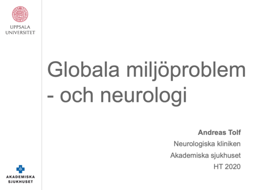 Globala miljproblem och neurologi
