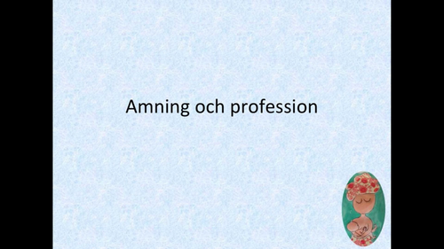 1. Amning och profession