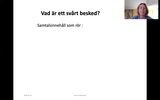 Förhandsvisning (thumbnail) från videon Att ge svåra besked