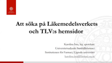 Förhandsvisning (thumbnail) från videon BLOCK I, del 3. - Söka på LV:s och TLV:s hemsidor