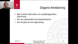 Förhandsvisning (thumbnail) från videon Metod och Projekt VT20 Fredrik Movitz föreläsning11