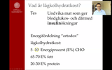 Förhandsvisning (thumbnail) från videon Lågkolhydratkost