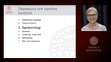 Förhandsvisning (thumbnail) från videon Depressiva och bipolära syndrom - 3. epidemiologi