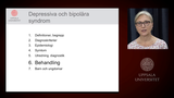 Förhandsvisning (thumbnail) från videon Depressiva och bipolära syndrom - 6. behandling