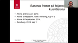 Förhandsvisning (thumbnail) från videon Personal o Ledning HT20 föreläsning 1 del2 (introduktionsföreläsning)