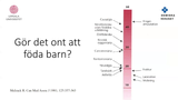 Förhandsvisning (thumbnail) från videon Obstetrisk smärtlindring