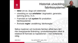 Förhandsvisning (thumbnail) från videon Personal och ledning HT20 föreläsning 7 del 2 (teknisk förändring och styrning)