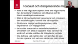 Förhandsvisning (thumbnail) från videon personal och ledning HT20 föreläsning 10 del 2 (mest foucault och diskursiv makt)