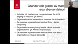 Förhandsvisning (thumbnail) från videon personal och ledning HT20 föreläsning 10 del 3 (maktresursteori och motstånd)