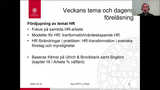 Förhandsvisning (thumbnail) från videon personal och ledning HT20 föreläsning 11 del 1 (värdeskapande HR)