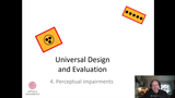 Förhandsvisning (thumbnail) från videon Lecture 4, Perceptual impairments