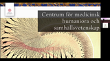 Förhandsvisning (thumbnail) från videon Invigning av Centrum för medicinsk humaniora och samhällsvetenskap 6 oktober 2020