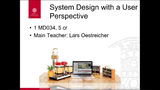Förhandsvisning (thumbnail) från videon Introduktionsföreläsning - Systemdesign