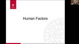 Förhandsvisning (thumbnail) från videon Human factors 1. English