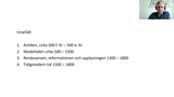 Förhandsvisning (thumbnail) från videon Utbildningen till 1800 del 1