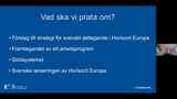 Förhandsvisning (thumbnail) från videon Horisont Europa