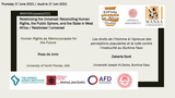 Förhandsvisning (thumbnail) från videon MANSA 2021, Uppsala. Plenary Session - Relativizing the Universal: Reconciling Human Rights, the Public Sphere, and the State in West Africa. Thursday June 17 2021 (Part 1)
