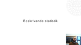 Förhandsvisning (thumbnail) från videon Statistik för dokumentation och analys, del2