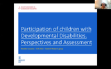 Förhandsvisning (thumbnail) från videon Participation of young children with ADHD, DCD and/or ASD. Perspectives and assessment.