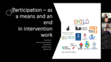 Förhandsvisning (thumbnail) från videon Participation as a means and an end in intervention work