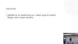 Förhandsvisning (thumbnail) från videon Statistik för dokumentation och analys_2 VT23