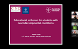 Förhandsvisning (thumbnail) från videon Educational inclusion for students with neurodevelopmental disorders