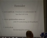 Förhandsvisning (thumbnail) från videon Barns språkutveckling och hur man kan stimulera den - Barns språkutveckling och hur man kan stimulera den - Monica Westerlund, del 1 av 2