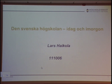 Förhandsvisning (thumbnail) från videon Lars Haikola, Universitetskanslern