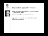 Förhandsvisning (thumbnail) från videon Hypotetisk deduktiv metod, del 2