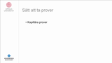 Förhandsvisning (thumbnail) från videon Grundläggande lära i labbprover
