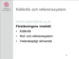 Förhandsvisning (thumbnail) från videon Källkritik_Edgren_I