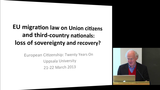 Förhandsvisning (thumbnail) från videon The Problems of Migration and Asylum Policies in the EU and Their Impact on the Concept of EU Citizenship