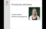 Förhandsvisning (thumbnail) från videon Prioriterade aktiviteter