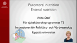 Förhandsvisning (thumbnail) från videon Parenteral nutrition  Enteral nutrition
