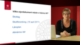 Förhandsvisning (thumbnail) från videon Styrdokumenten; hur ska vi se på dem?
