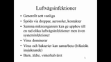 Förhandsvisning (thumbnail) från videon Streptokocker och andra extracellulära luftvägsbakterier Del 1 SSK