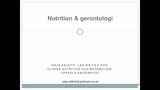 Förhandsvisning (thumbnail) från videon Nutrition och Gerontologi