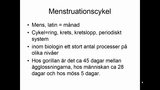 Förhandsvisning (thumbnail) från videon Menstrationscykeln