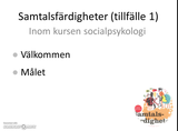 Förhandsvisning (thumbnail) från videon Samtalsträning 1