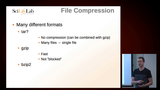 Förhandsvisning (thumbnail) från videon Practical knowledge: uploading, moving, compressing and exporting files from UPPMAX
