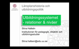 Förhandsvisning (thumbnail) från videon Läroplansteori och didaktik KPU - Utbildningssystemets relationer och nivåer