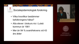 Förhandsvisning (thumbnail) från videon Anne Hammarström: Vad har betydelsen för hälsans utveckling under livet?