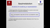 Förhandsvisning (thumbnail) från videon Energiomsättning Ssk Del 3 (METODIK)