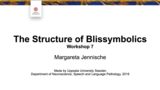 Förhandsvisning (thumbnail) från videon The structure of Blissymbolics, workshop 7