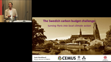 Förhandsvisning (thumbnail) från videon Swedens carbon budget challenge  turning Paris aspirations into local climate action, part1