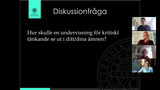 Förhandsvisning (thumbnail) från videon Kritiskt tänkande i olika ämnen, digital källkritik, digital kompetens för lärare. Föreläsning 3 (20190911) Thomas Nygren