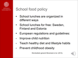 Förhandsvisning (thumbnail) från videon Food and eating at preschool and at school
