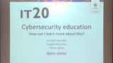 Förhandsvisning (thumbnail) från videon Cybersecurity education