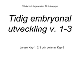 Förhandsvisning (thumbnail) från videon Embryots tidiga utveckling vecka 1-3 ToD LP